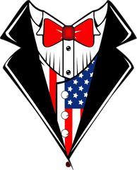 Svg Royalty Free Stock Tie American Flag - American Flag Clothes Clipart Png