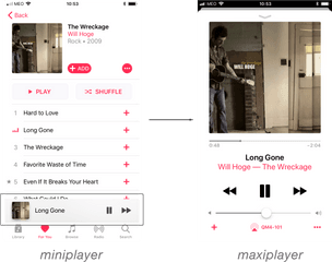 Recreating The Apple Music Now Playing Transition - Screenshot Png