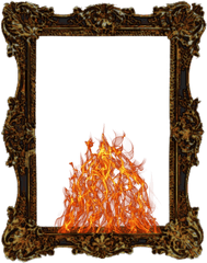 Download Hd Mq Fire Flames Frame Frames Border Borders - Borders Flames Fire Frame Gif Png