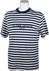 Asap Rocky - Guess X Asap Navy Transparent Png Original Black And White Striped T Shirt Men Primark