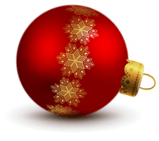 Christmas Red Bauble HD Image Free - Free PNG