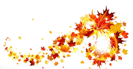 Fall - Fall Leaves Blowing Clipart Png