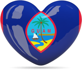 Graafixblogspotcom Flag Of Guam Heart Icons Icon - South Sudan Heart Flag Png