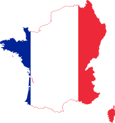 Download Clipart Png French Flag - France Flag Map