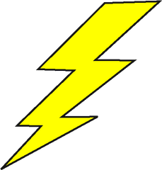 Lightning Bolt Cliparts For Png - Yellow Lightning Bolt Png