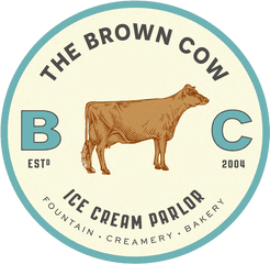 Brown Cow Logo - Brown Cow Ice Cream Parlor Png