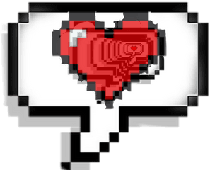 Love Minecraft Heart - Boo Speech Bubble Png