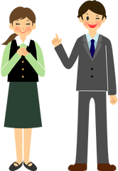 Young Business People Clipart Free Download Transparent - Standing Png