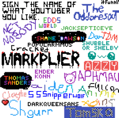 Write The Name Of Your Favorite Youtuber Transparent - Clip Art Png