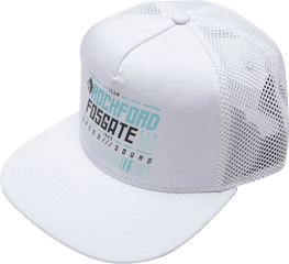 White Mesh Back Hat Rf Graphic - For Baseball Png