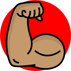 Arm Muscle Art Sturdy Freeuse Library - Muscle Clipart Png