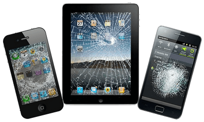 Download Iphone Ipad - Broken Phone And Tablet Png