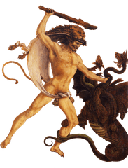 Fileantonio Del Pollaiolo - Hercules And The Hydra No Hercules And The Hydra 1475 By Antonio Pollaiolo Png
