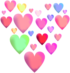 Background Hart Hearts Pattern I - Clip Art Png