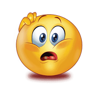 Confused Emoji Free PNG HQ