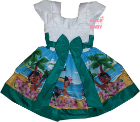 Vestido Moana Baby Mod - Vestido Moana Baby Bras Png