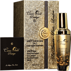 24k Gold U0026 Caviar 2 In 1 Overnight Treatment - Fashion Brand Png