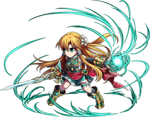 Green Sparkle Libera Brave Frontier - Cartoon Png