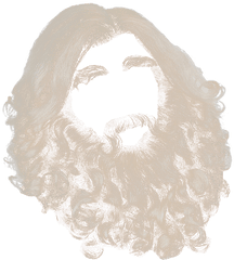 Father Christmas Beard And Hair - Transparent Background Santa Beard Png