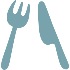 Emoji U1f374 - Fork And Spoon Emoticon Png