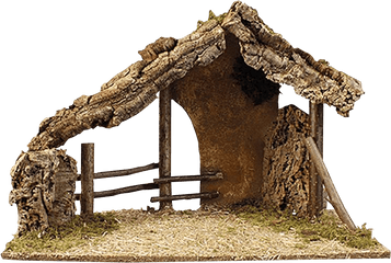 Wooden Nativity Stable Transparent - Nativity Stable Png