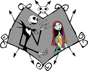 Jack Skellington Sally - Nightmare Before Christmas Jack And Sally Png