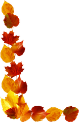 Fall Leaves Clip Art - Vertical Png