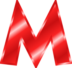 Effect Letters Alphabet Red M Free Svg - Letter M Red Png