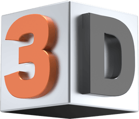 3d Png 2 Image - Transparent 3d Logo Png