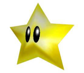 Download Mario Clipart Yellow Star - Sm64 Star Png