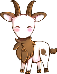 Download Goats Head Clipart Cute Anime - Chibi Goat Cute Cute Anime Goat Png