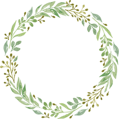 Greenery Wreath Clipart Transparent - Transparent Background Green Wreath Png