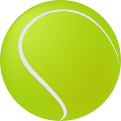 Tennis Ball Green Circle - Cartoon Tennis Ball Transparent Png