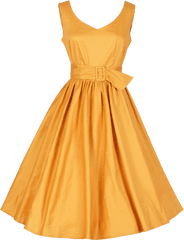 Download Free Png Dress - Lipstick Colour With Yellow Dress