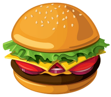 Cheese Bacon Burger Download HD - Free PNG