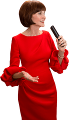 Debbie Pearson Red Mic Transparent - Girl Png