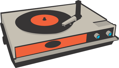 Phonograph Record Disc Jockey Music - Record Player Clip Art Png