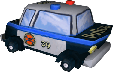 Gamecube - The Spongebob Squarepants Movie Police Car Model Car Png