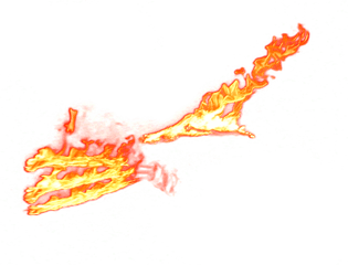 Download Photoscape Fire Effects Right - Fire Slash Png