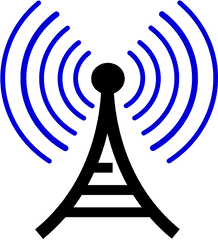 Terrestrial Radio And Satellite - Radio Waves Clipart Png