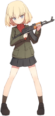 Download 1520545361499 - Anime Girl With Ak 47 Full Size Anime Girl With Gun Png