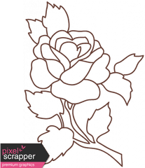 Pretty Things Flower Outline Graphic By Marisa Lerin Pixel - Pretty Things To Outline Png