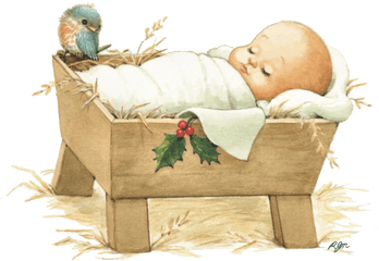 Baby Jesus Png Pic - Jesus In A Crib