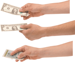 Photos Dollars Male Holding Hand - Free PNG