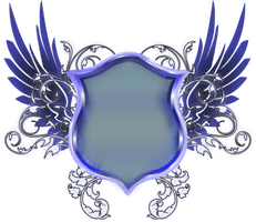 Blue Shield With Wings - Free PNG