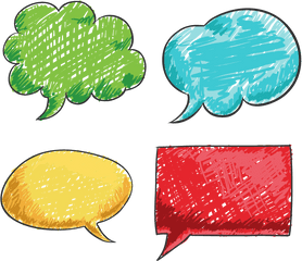 Speech Bubble Png Cute - Colorful Speech Bubble Png