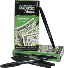 Sharpie Counterfeit Detector Pens - Putter Png