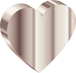 Heart Png Clip Arts For Web - Clip Arts Free Png Backgrounds White 3d Heart Png