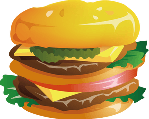 Cartoon Burger Png Images Collection - Cartoon Mcdonalds Big Mac