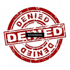 Transparent Denied Stamp Png - Denied Stamp Png